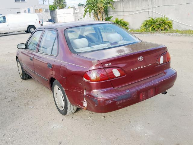 1NXBR12E6WZ081161 - 1998 TOYOTA COROLLA VE RED photo 3