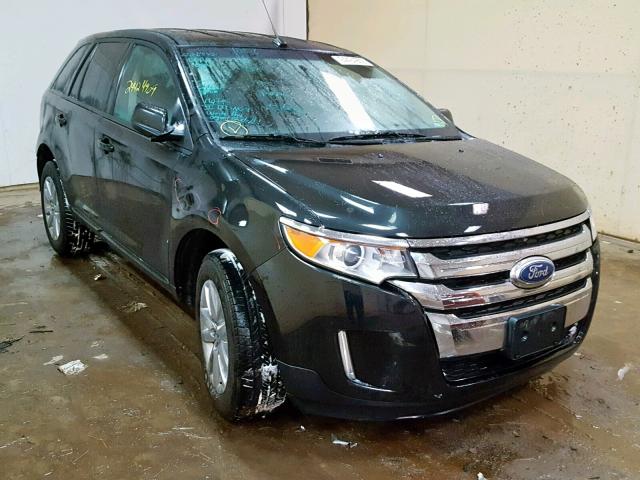 2FMDK4JC8DBB16980 - 2013 FORD EDGE SEL BLACK photo 1