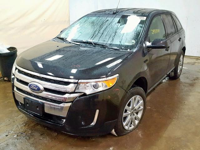 2FMDK4JC8DBB16980 - 2013 FORD EDGE SEL BLACK photo 2