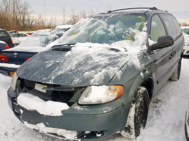 1D4GP24R46B542247 - 2006 DODGE GRAND CARA GREEN photo 2