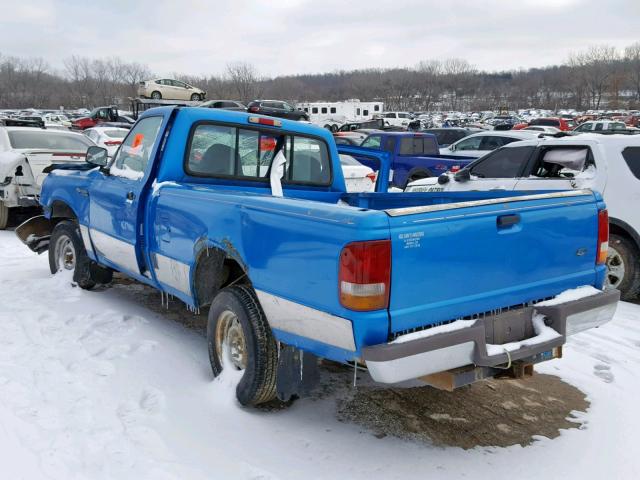1FTCR10A3SPB12304 - 1995 FORD RANGER BLUE photo 3