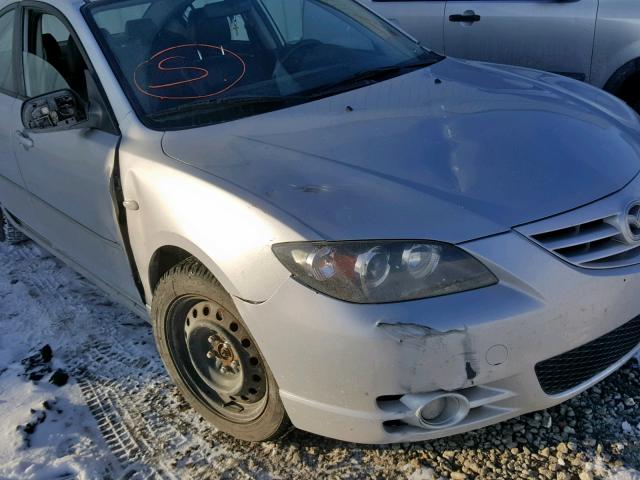 JM1BK123861543342 - 2006 MAZDA 3 S SILVER photo 9