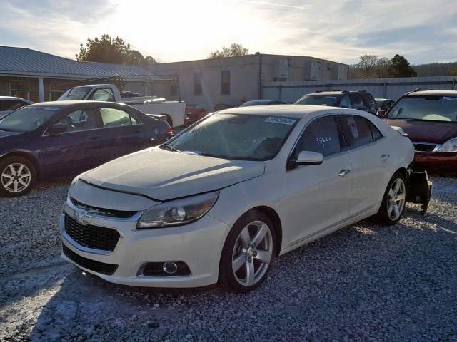 1G11J5SX8EF115953 - 2014 CHEVROLET MALIBU LTZ WHITE photo 2