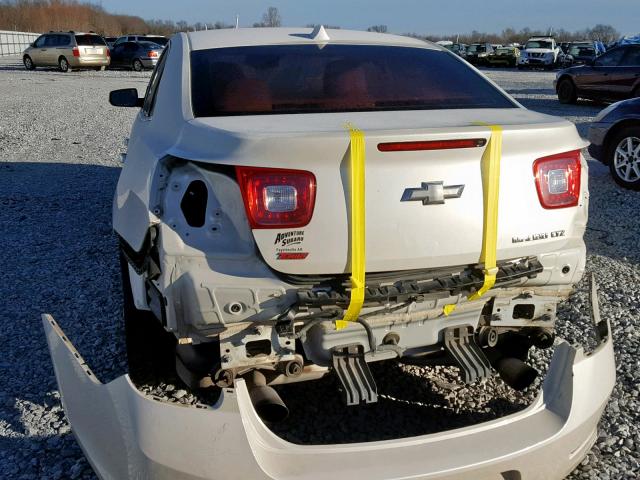 1G11J5SX8EF115953 - 2014 CHEVROLET MALIBU LTZ WHITE photo 9