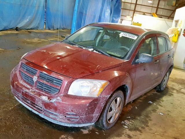 1B3HB28B17D590325 - 2007 DODGE CALIBER RED photo 2