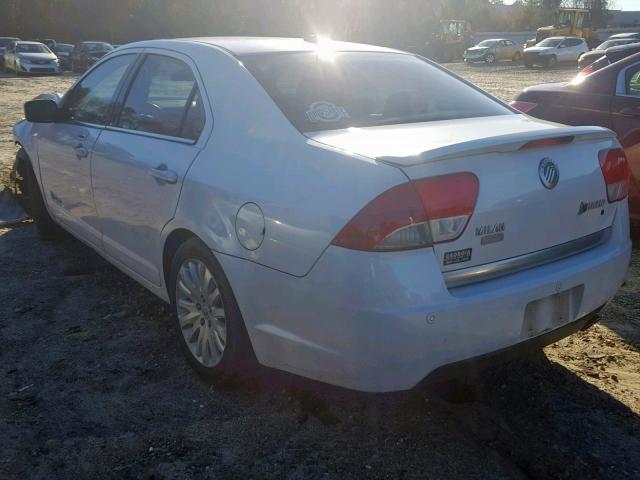 3MEDM0L31AR655568 - 2010 MERCURY MILAN HYBR WHITE photo 3