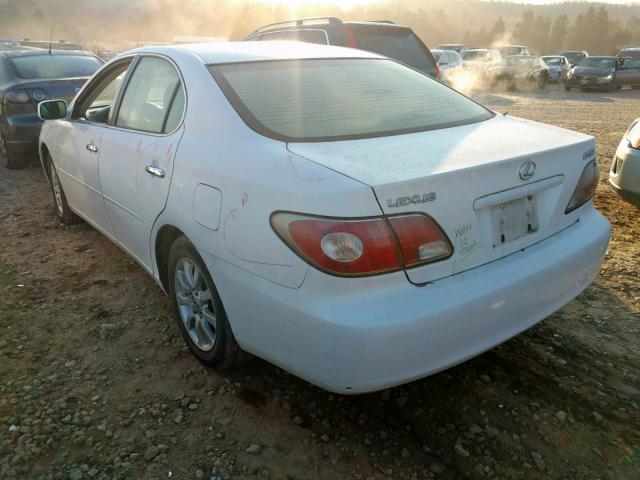 JTHBF30G120013539 - 2002 LEXUS ES 300 WHITE photo 3