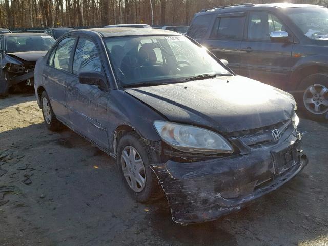 2HGES16345H567386 - 2005 HONDA CIVIC DX V BLACK photo 1