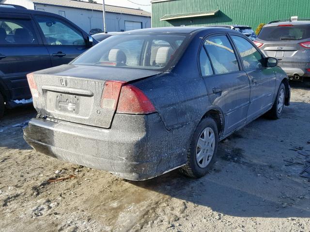 2HGES16345H567386 - 2005 HONDA CIVIC DX V BLACK photo 4