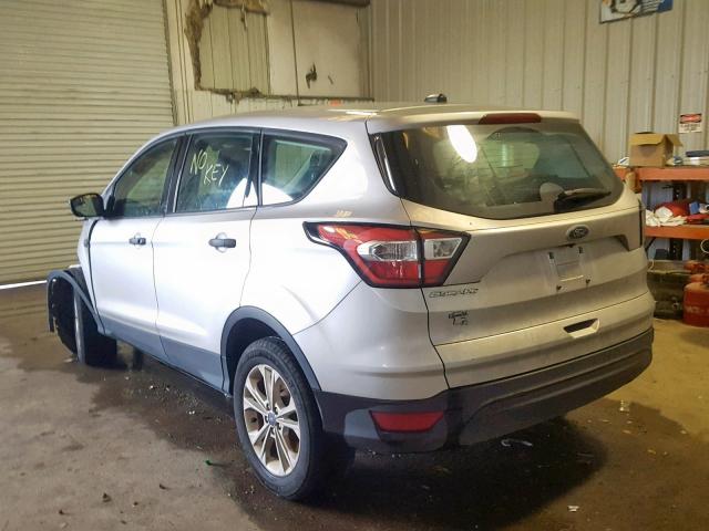 1FMCU0F72HUC37210 - 2017 FORD ESCAPE S SILVER photo 3