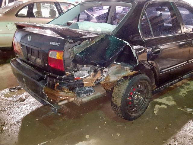 1HGEJ6677XL055632 - 1999 HONDA CIVIC LX BLACK photo 9