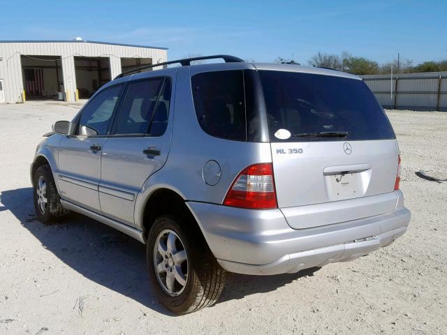 4JGAB57E84A504000 - 2004 MERCEDES-BENZ ML 350 SILVER photo 3