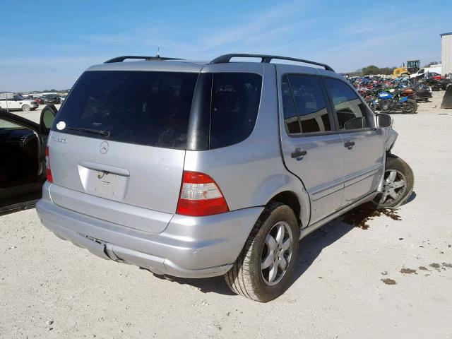 4JGAB57E84A504000 - 2004 MERCEDES-BENZ ML 350 SILVER photo 4