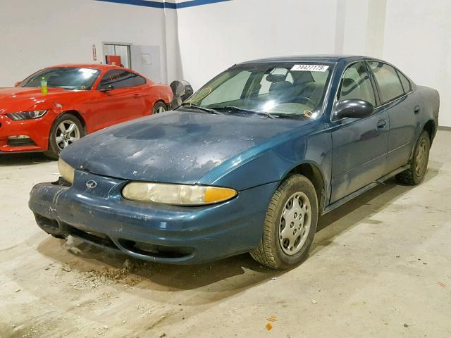 1G3NL52F82C250194 - 2002 OLDSMOBILE ALERO GL BLUE photo 2