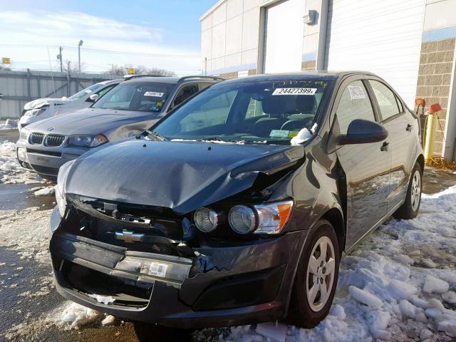 1G1JA5SG8D4221653 - 2013 CHEVROLET SONIC LS GRAY photo 2