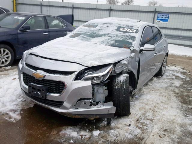 1G11G5SX0FF214475 - 2015 CHEVROLET MALIBU LTZ SILVER photo 2