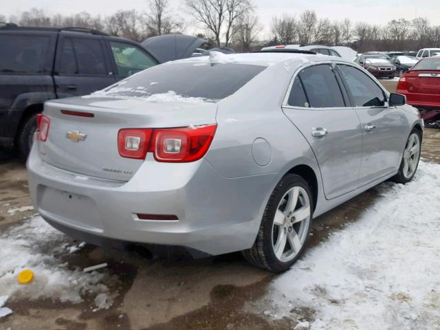 1G11G5SX0FF214475 - 2015 CHEVROLET MALIBU LTZ SILVER photo 4