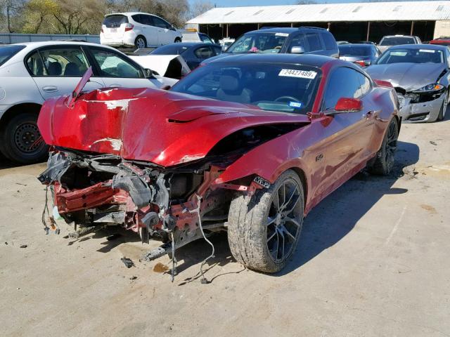 1FA6P8CF7H5306220 - 2017 FORD MUSTANG GT RED photo 2