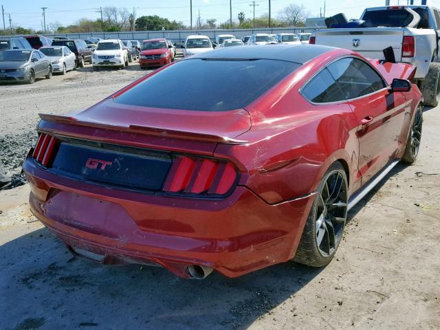 1FA6P8CF7H5306220 - 2017 FORD MUSTANG GT RED photo 4