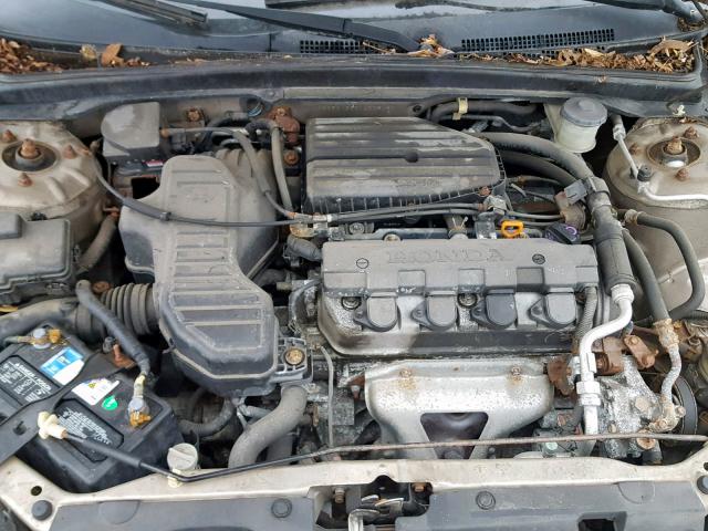 1HGES16521L008451 - 2001 HONDA CIVIC LX GRAY photo 7