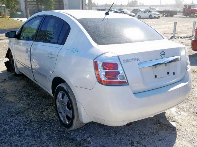 3N1AB6AP4AL709227 - 2010 NISSAN SENTRA 2.0 WHITE photo 3