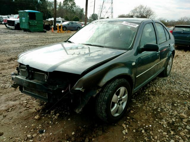 3VWSK69M94M059995 - 2004 VOLKSWAGEN JETTA GLS GRAY photo 2