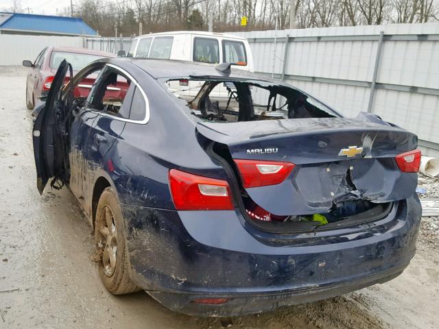 1G1ZB5ST6HF128962 - 2017 CHEVROLET MALIBU LS BLUE photo 3