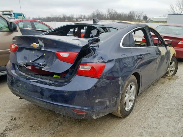 1G1ZB5ST6HF128962 - 2017 CHEVROLET MALIBU LS BLUE photo 4