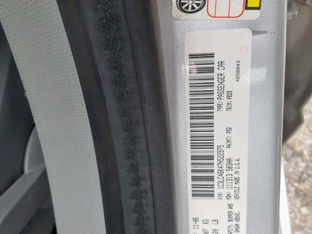 1C3LC46K47N522975 - 2007 CHRYSLER SEBRING 银色 照片 10