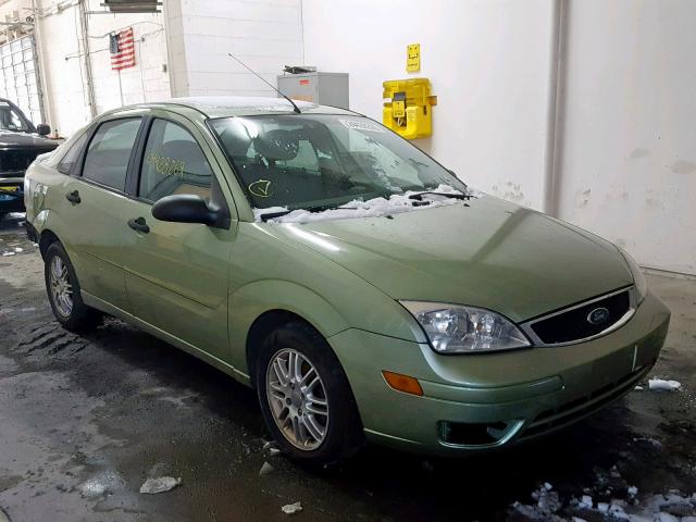 1FAHP34N87W357333 - 2007 FORD FOCUS ZX4 GREEN photo 1