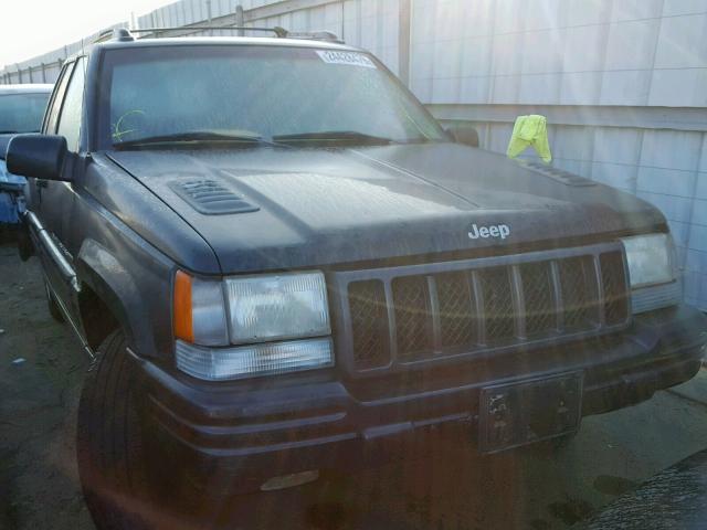 1J4GZ88Z1WC172075 - 1998 JEEP GRAND CHER BLACK photo 1