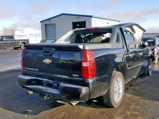 3GNFK32019G203725 - 2009 CHEVROLET AVALANCHE BLACK photo 4