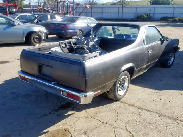 3GCCW80H1HS906159 - 1987 CHEVROLET EL CAMINO BLACK photo 4