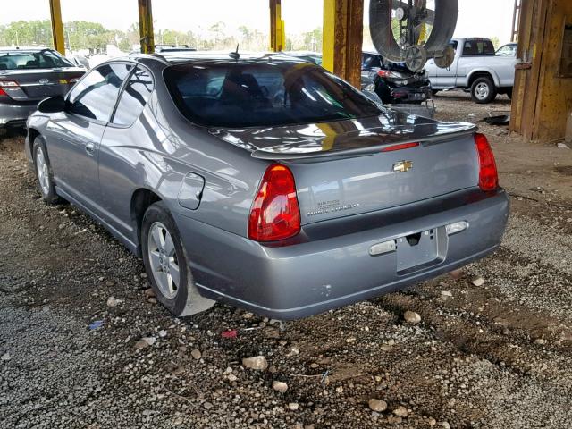 2G1WM15K769199943 - 2006 CHEVROLET MONTE CARL GRAY photo 3