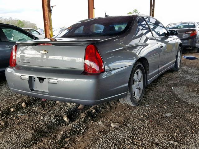 2G1WM15K769199943 - 2006 CHEVROLET MONTE CARL GRAY photo 4