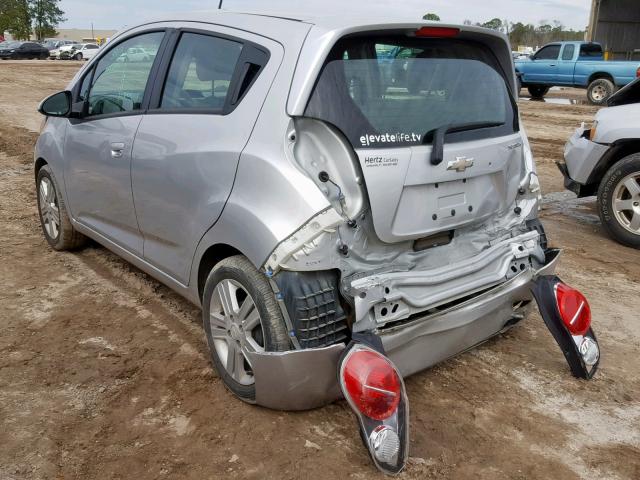 KL8CD6S9XEC520396 - 2014 CHEVROLET SPARK 1LT SILVER photo 3