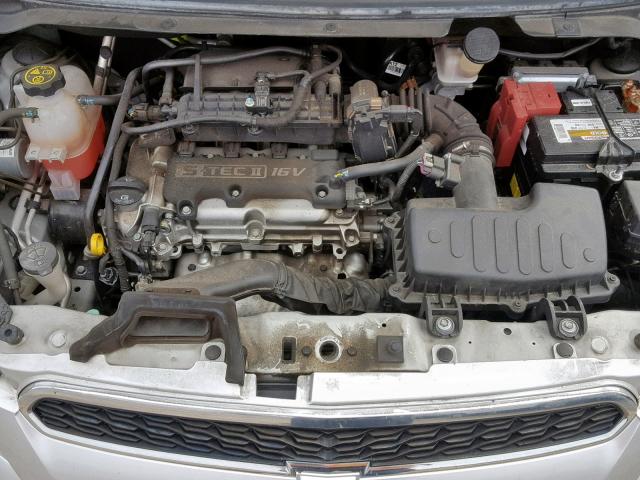 KL8CD6S9XEC520396 - 2014 CHEVROLET SPARK 1LT SILVER photo 7