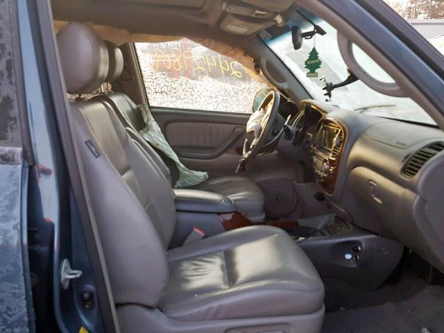 5TDBT48A86S260463 - 2006 TOYOTA SEQUOIA LI BLUE photo 5