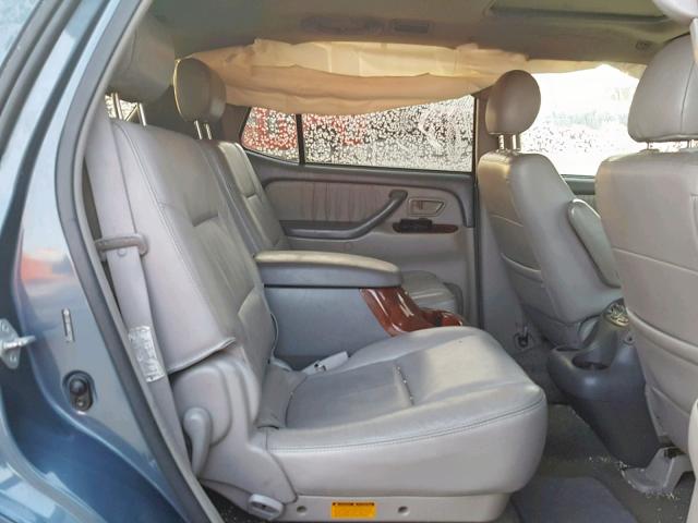 5TDBT48A86S260463 - 2006 TOYOTA SEQUOIA LI BLUE photo 6