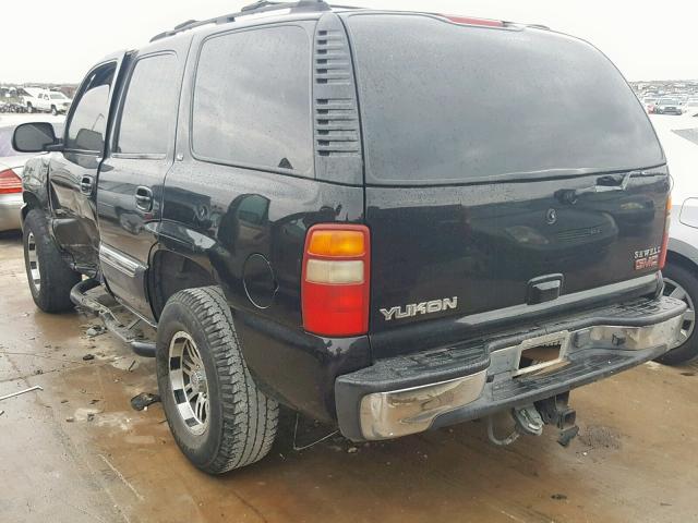 1GKEC13Z52R322374 - 2002 GMC YUKON BLACK photo 3