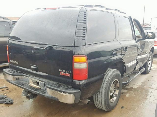 1GKEC13Z52R322374 - 2002 GMC YUKON BLACK photo 4