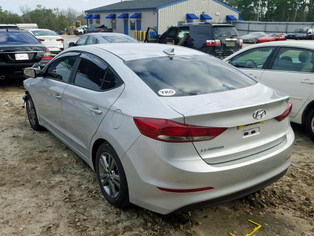 5NPD84LF7HH085385 - 2017 HYUNDAI ELANTRA SE 银色 照片 3
