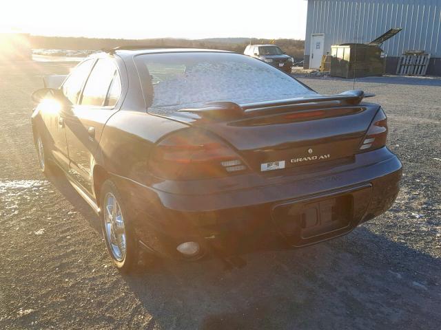 1G2NG52E14M502297 - 2004 PONTIAC GRAND AM S BLACK photo 3