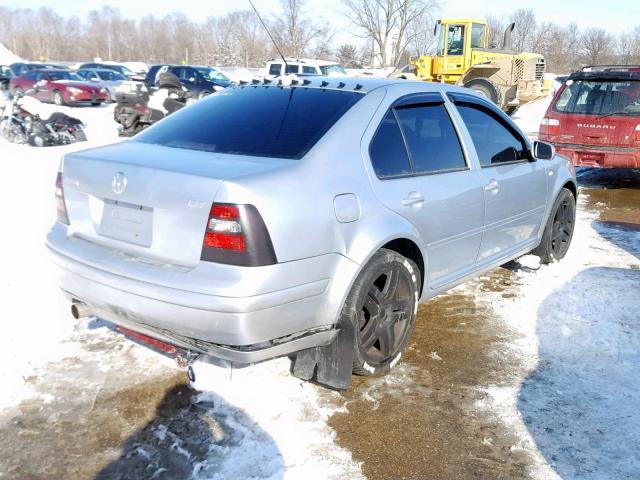 3VWSE69MX3M145399 - 2003 VOLKSWAGEN JETTA GLS SILVER photo 4