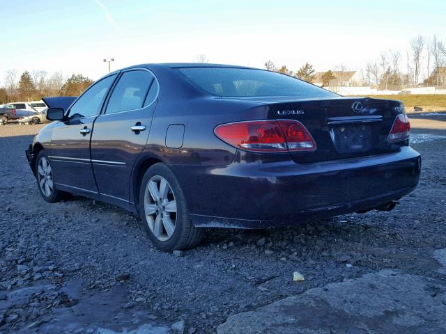 JTHBA30G755096819 - 2005 LEXUS ES 330 MAROON photo 3