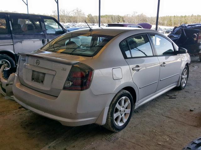 3N1AB6AP6CL616552 - 2012 NISSAN SENTRA 2.0 SILVER photo 4