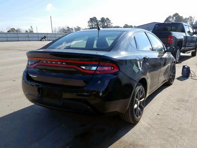 1C3CDFAA9GD752573 - 2016 DODGE DART SE BLACK photo 4