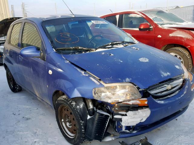 KL1TD65688B274474 - 2008 CHEVROLET AVEO BASE BLUE photo 1