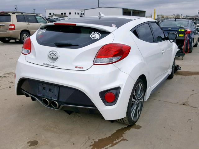 KMHTC6AE0GU295438 - 2016 HYUNDAI VELOSTER T WHITE photo 4