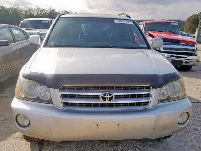 JTEGF21A220056360 - 2002 TOYOTA HIGHLANDER SILVER photo 9